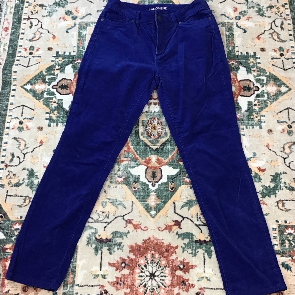 Lands' End Royal Blue Corduroy Trousers